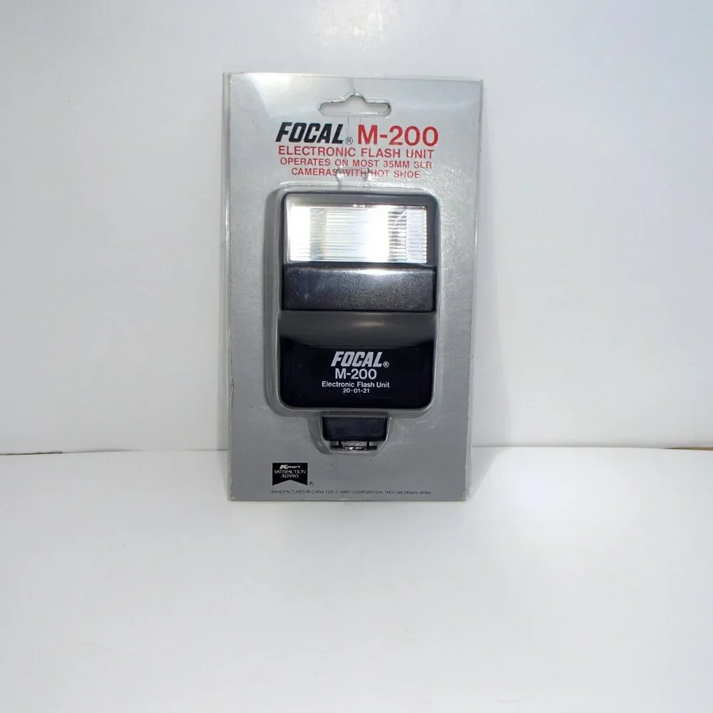 FOCAL M-200 Electronic Manual Flash for One Pin Flash Shoe IOB NIP NEW